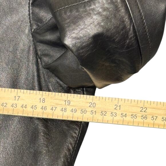 Colebrook Essentials Women’s Black Genuine Leather Zip Jacket Size M Urban Moto - Picture 9 of 16